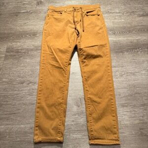 Uniqlo Men's Chinos in Mustard Brown